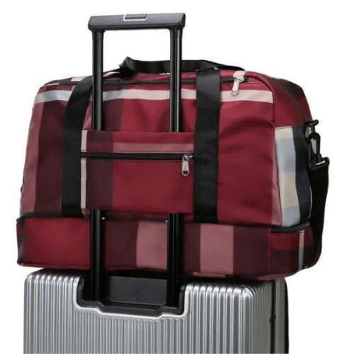 Khaki Multifunctional Large Waterproof Oxford Fabric Portable Folding Expansion Travel