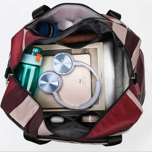 Khaki Multifunctional Large Waterproof Oxford Fabric Portable Folding Expansion Travel
