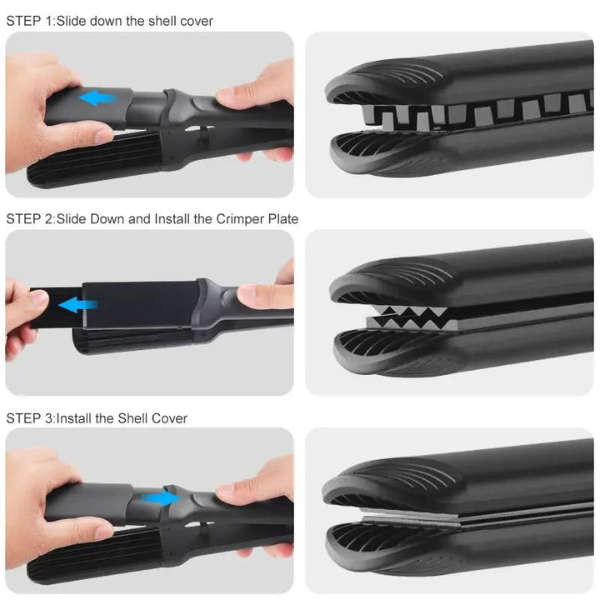 Straightener Crimping, Iron Hair Curler 3-1