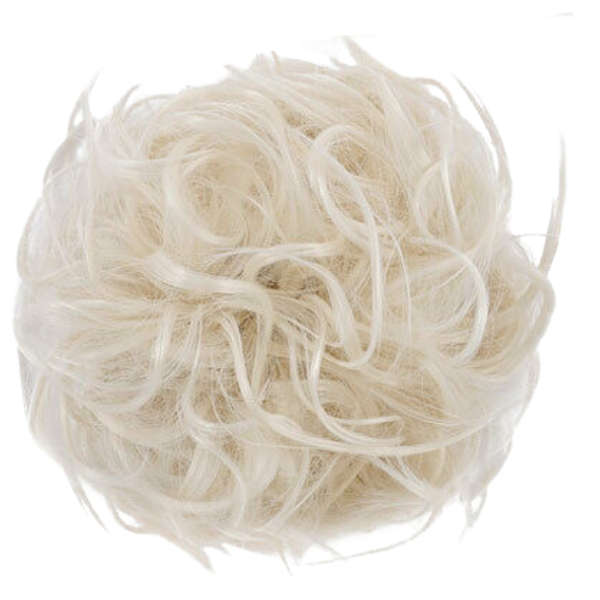 Tousled Messy Hair Chignon Scrunchie Hair Bun