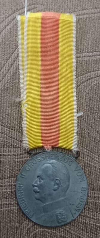 ORIGINAL WW1 GERMAN HERZOG VON BADEN SERVICE MEDAL