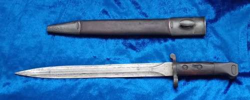 ORIGINAL 1888 PATTERN "BOER WAR"  BAYONET, MADE BY THE SOUTH AFRICAN RAILWAYS