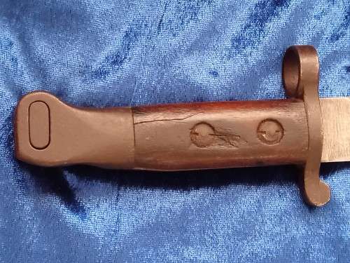 ORIGINAL 1888 PATTERN "BOER WAR"  BAYONET, MADE BY THE SOUTH AFRICAN RAILWAYS