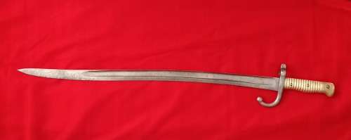 RARE ORIGINAL1866 PATTERN FRENCH CHASSEPOT BAYONET BY STEHLIN ARSENAL
