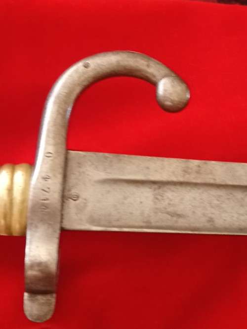 RARE ORIGINAL1866 PATTERN FRENCH CHASSEPOT BAYONET BY STEHLIN ARSENAL