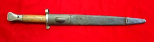 ORIGINAL 1888 PATTERN LEE METFORD BOER WAR BAYONET, BY RARE MAKER "MOLE"