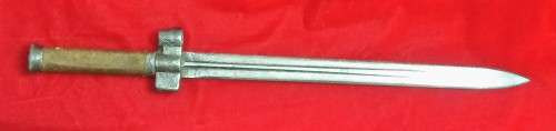 VERY SCARCE ORIGINAL 1935 35M PATTERN HUNGARIAN BAYONET