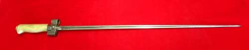 ORIGINAL WW1 FRENCH LEBEL BAYONET WITH BRASS HANDLE