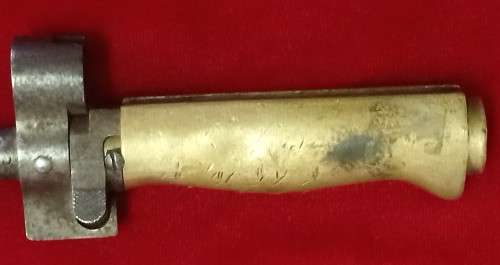 ORIGINAL WW1 FRENCH LEBEL BAYONET WITH BRASS HANDLE