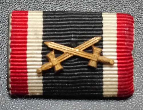 ORIGINAL GERMAN WW2 MEDAL BAR - WAR SERVICE CROSS