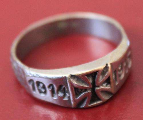 ORIGINAL GERMAN WW1 1914 / 1915 PATRIOTIC RING
