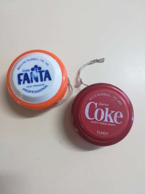 Vintage Coke and Fanta Yo-Yo`s