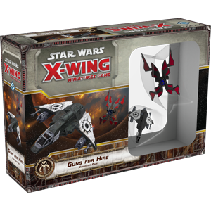 BNIB Fantasy Flight Star Wars X Wing Miniature Game Guns for Hire Expansion Pack