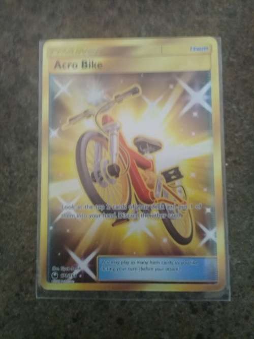 Pokemon TCG Acro Bike Full Art Rare Sun and Moon Celestial Storm
