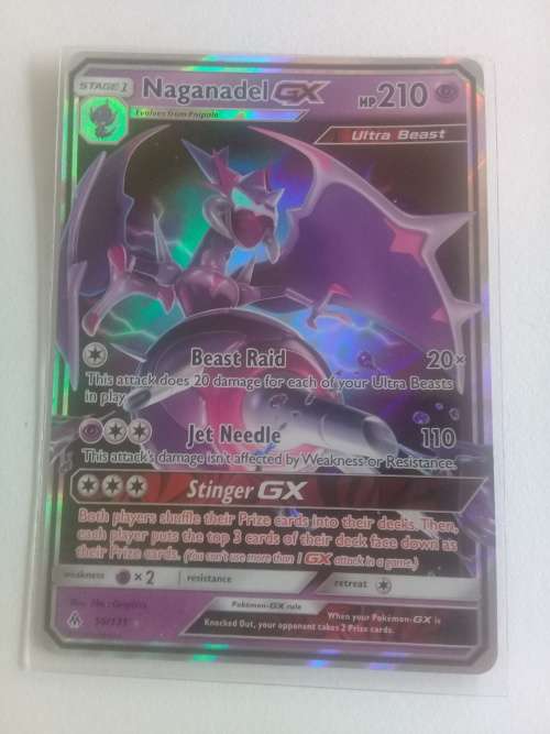Pokemon TCG Naganadel GX Ultra Rare Sun and Moon Celestial Storm