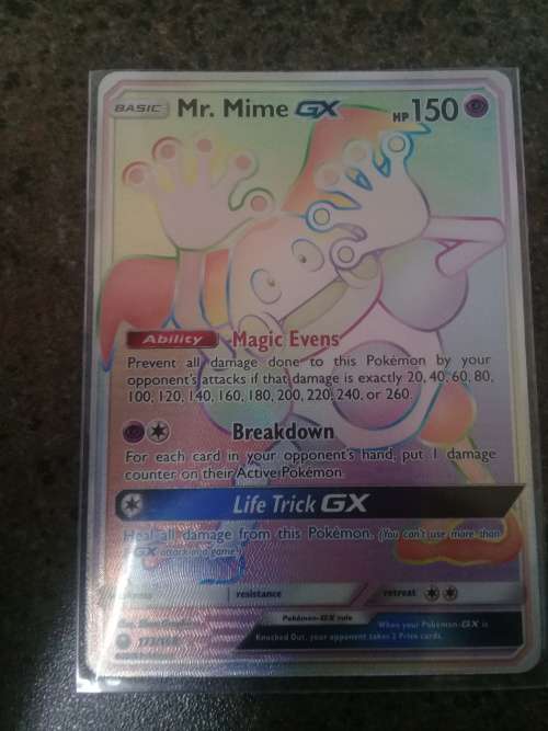 Pokemon TCG Mr Mime Full Art Ultra Rare Sun and Moon Celestial Storm