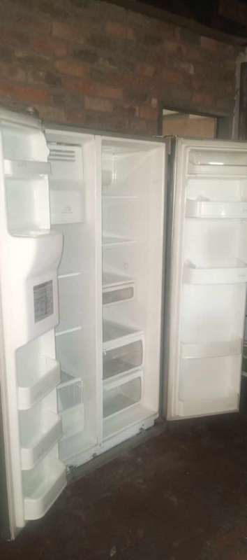 LG double door fridge with ice maker, crusher and water dispenser