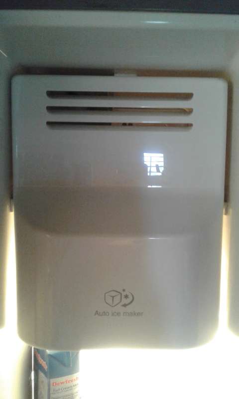 LG double door fridge with ice maker, crusher and water dispenser