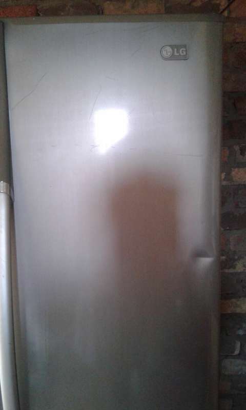 LG double door fridge with ice maker, crusher and water dispenser