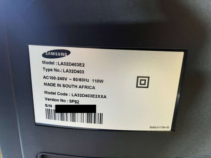 ** USED ** Samsung 32` LCD HDR TV