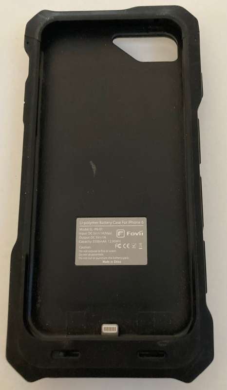 iPhone 6S Space Grey 64GB + charger, headphones, 2 covers + shockproof Li-polymer Battery Case