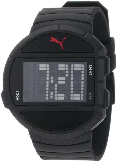 BRAND NEW PUMA Men's PU910891003 Half-Time Large Digital Black Watch**SPORTY and TRENDY**