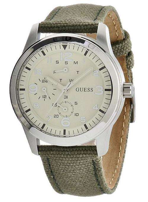 *Brand New* GUESS Women's W85085L5 Round Dial, Cloth Strap *Unique & Fun*