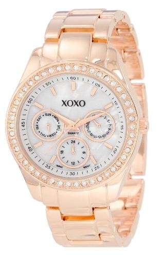 *BRAND NEW* XOXO Women's XO5386 Rhinestone Rose Gold Bracelet Watch*Feminine and Pretty*