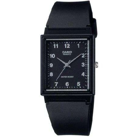*Brand New* CASIO MQ27-1B Men's Slim Case, Black Plastic Strap Dress Watch *Sleek & Stylish*