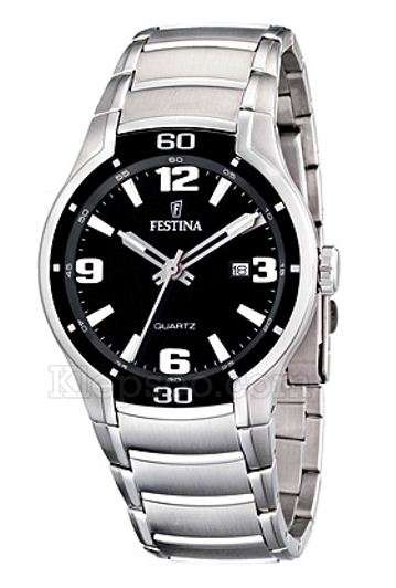 *Brand New* Festina Men's Stainless Steel Black & White Dial  Date Watch F164873*Simple & Classy*