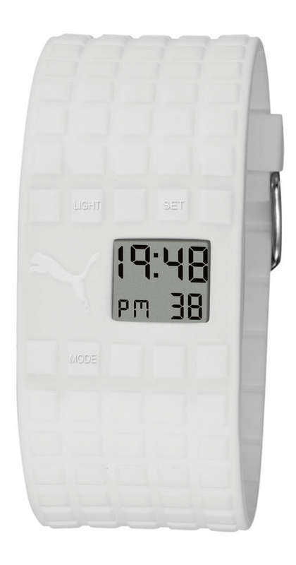 BRAND NEW  Puma Unisex White Cell Silicone watch in White Digital Display PU910832001