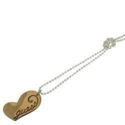 *Brand New* Guess Ladies Long Ball Chain with Knot and Gold Heart Pendant*Stunning*