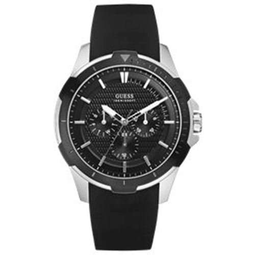 BRAND NEW Guess Gents Black Rubber Chrograph  Watch W85079G5 *Stylish*