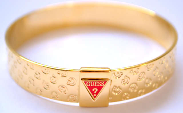 *Brand New* Guess Ladies Gold Bangle with "G" design and Guess Logo *Stunning*