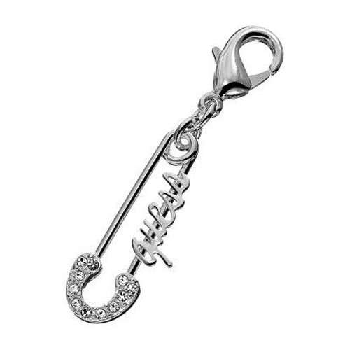 *Brand New* Guess Safety Pin Charm with Guess Logo and Crystals *Stunning*