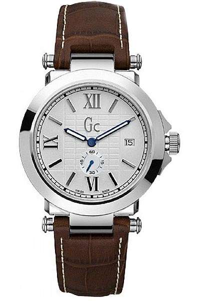 *Brand New* Guess Collectiion Men's Silver and Brown Watch with Seconds Window X61001G1