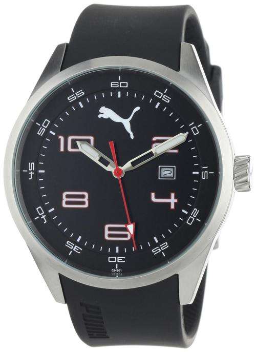 *Brand New* PUMA Men's PU102461001 Sophisticated Polyurethane Black Watch *Masculine and Stylish*