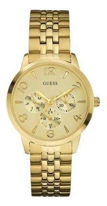 *Brand New* GUESS Ladies THIN MINT Gold Tone  Round Stainless Steel Watch**Beautiful and Feminine**