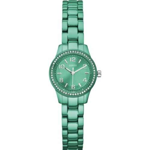 *Brand New*GUESS Womens Green Aliminium watch with Swarovski Elements *Stunning*