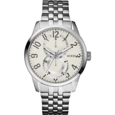 BRAND NEW Guess Mens INNER CIRCLE Multi-function Silver Stainless Steel  Watch  **CLASSY Timepiece**