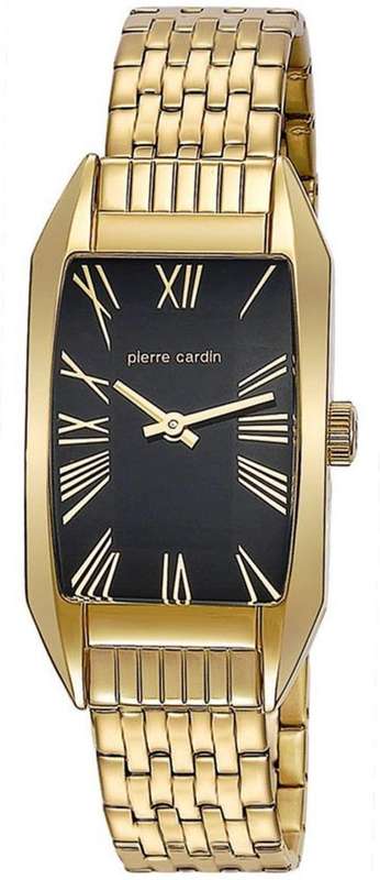 *Brand New* Pierre Cardin Ladies Gold Stainless Steel Watch Black Dial with Roman Numerals *Classy*