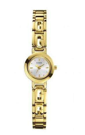 BRAND NEW Guess Ladies Silver  Dial Gold Bracelet Watch *FEMININE Timepiece*