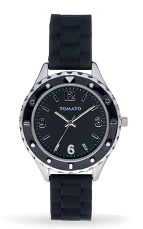 BRAND NEW TOMATO LADIES Black Epoxy with Black Silicon Strap PASSION WATCH *Two Year Warranty*