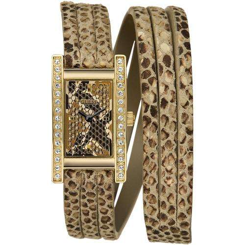 *Brand New* GUESS Women's Python Print and Gold Leather Wrap Watch *TWO YEAR WARRANTY*