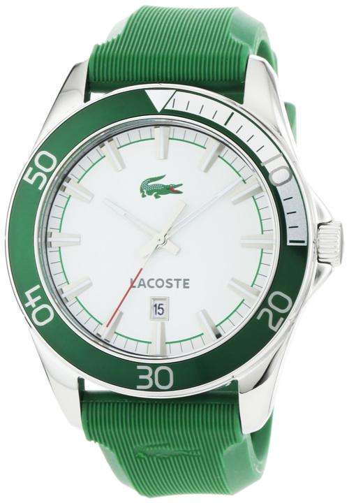*BRAND NEW* Lacoste Men's Green Rubber Watch with Two year manufacturer's warranty * STUNNING*