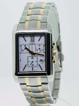 BRAND NEW MEN'S CITIZEN ECO-DRIVE AT0524-54A TWO TONE CHRONOGRAPH  WATCH **Stunning Model**