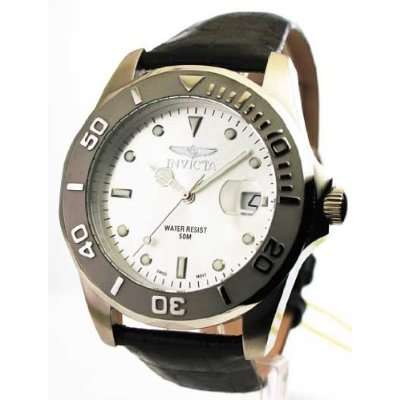 BRAND NEW Invicta Pro Diver Collection Swiss Made Movement, Silver Dial, Flame Fusion Crystal, Black