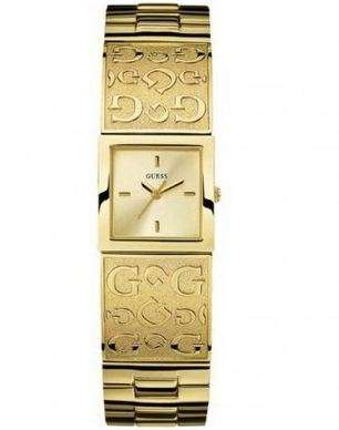 BRAND NEW Ladies GUESS Mixed 'G'  Gold Stainless Steel  Bracelet Watch Square  ** W10212L18**