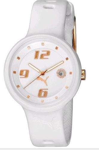 BRAND NEW PUMA Women's Slick 3-Hand-Date Watch White PU910672002 *STUNNING*