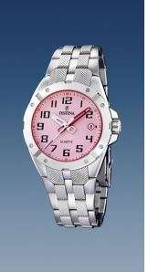 BRAND NEW FESTINA SPORT TOUR LADIES STAINLESS STEEL WATCH PINK DIAL F16392 / 2